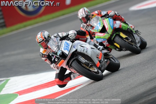 2010-05-08 Monza 0817 - La Roggia - Supersport - Free Practice - Miguel Praia -  Honda CBR600RR